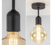 MYLİGHTS RETRO TAVAN AVİZE RUSTİK METAL ARMATÜR    10CM thumbnail 2