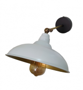 MY LİGHTS RETRO RUSTİK BEYAZ İÇİ ALTIN METAL SARKIT AVİZE APLİK - 1