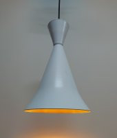 MYLİGHTS  BEYAZ İÇİ ALTIN KONİK METAL SARKIT AVİZE RUSTİK TEKLİ SARKIT - 2
