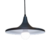 MYLİGHTS  RETRO RUSTİK  GRİ  İÇİ BEYAZ METAL SARKIT AVİZE thumbnail 1