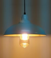 MYLİGHTS  RETRO RUSTİK BEYAZ  İÇİ beyaz  METAL SARKIT thumbnail 2