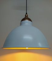 MYLİGHTS  RETRO  RUSTİK BEYAZ  İÇİ ALTIN BAKIR ASKILI METAL SARKIT - 1
