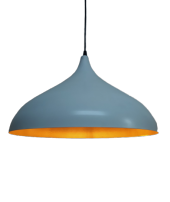 MYLİGHTS RETRO RUSTİK METAL SARKIT BEYAZ İÇİ ALTIN AVİZE 43 CM - 2
