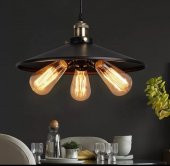 MYLİGHTS  RETRO METAL 40 CM ÜÇLÜ SARKIT AVİZE - 1