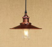 MYLİGHTS  RETRO BAKIR ESKİTME TEKLİ SARKIT AVİZE 23 CM thumbnail 2