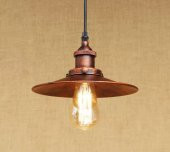 MYLİGHTS  RETRO BAKIR ESKİTME TEKLİ SARKIT AVİZE 23 CM thumbnail 1