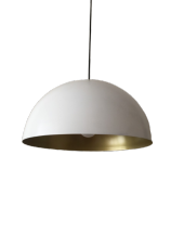 MYLİGHTS   RETRO  METAL SARKIT AVİZE BEYAZ  İÇİ  GOLD  RUSTİK AVİZE - 1