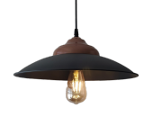 MYLİGHTS   RETRO SİYAH VE BAKIR SARKIT AVİZE METAL AVİZE RUSTİK - 1