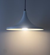 MYLİGHTS  RETRO BEYAZ İÇİ BEYAZ BETAL SARKIT AVİZE 36 CM thumbnail 1