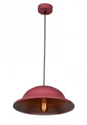MYLİGHTS  RETRO METAL SARKIT AVİZE PEMBE  İÇİ BEYAZ - 1