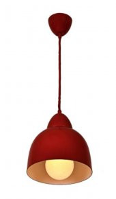 MYLİGHTS   METAL SARKIT AVİZE KIRMIZI İÇİ BEYAZ thumbnail 2