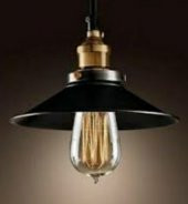 MYLİGHTS  RETRO SİYAH TEKLİ SARKIT ESKİTME ASKI  23CM - 1