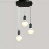 MYLİGHTS  RETRO  ÜÇLÜ METAL SARKIT AVİZE  3C CM - 1