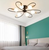 MYLİGHTS RETRO  PLOFONYER TAVAN AVİZE RUSTİK ALTILI - 1