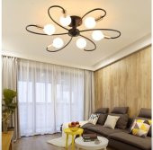 MYLİGHTS RETRO  PLOFONYER TAVAN AVİZE RUSTİK ALTILI - 2