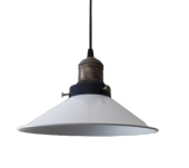 MYLİGHTS  RETRO BEYAZ METAL SARKIT AVİZE 23 CM - 1