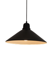 MYLİGHTS  RETRO  SİYAH İÇİ SARI METAL SARKIT AVİZE 37 CM - 2