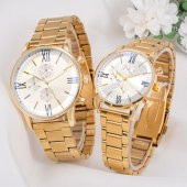 SaaTTino Erkek Saat Sevgiliye Hediye Saat Çelik Kordon Takı Set Kombini ST-304021 - 1