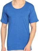 6 Adet Mevsim Erkek Büyük Beden Renkli Bisiklet Yaka Fanila 34306 thumbnail 4