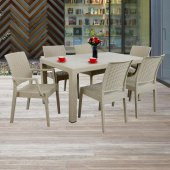 Mandella Elit Rattan 90x150 2 Elit Koltuk 4 Elit Sandalye Masa Takımı Çölbeji - 3