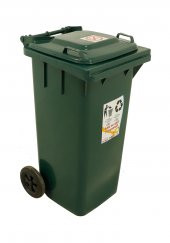 Sağlam Plastik Çöp ve Atık Konteyneri 240 Lt Tekerlekli Eko - 1