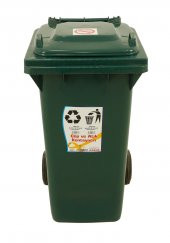 Sağlam Plastik Çöp ve Atık Konteyneri 120 Lt Tekerlekli Eko - 1