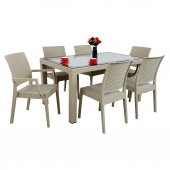 Mandella Elit Rattan 90x150 2 Elit Koltuk 4 Elit Sandalye Camlı Masa Takımı Çölbeji thumbnail 1