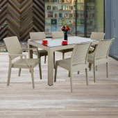 Mandella Elit Rattan 90x150 2 Elit Koltuk 4 Elit Sandalye Camlı Masa Takımı Çölbeji thumbnail 3