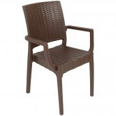 Mandella Elit Rattan Koltuk (6 Adet) KAHVERENGİ - 1