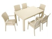 Mandella Elit Rattan 90x150 Elit Koltuk Masa Takımı ÇÖLBEJİ - 1