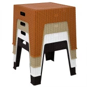 Mandella Elit Rattan Sehpa BEYAZ - 2