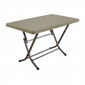 Mandella 70x120 Zeugma Rattan Masa (Katlanır Metal Ayak) Çölbeji - 1