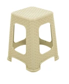 Mandella Sağlam Plastik Karizma Rattan Tabure Çölbeji (1 ADET) - 2