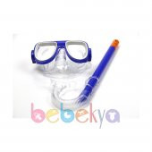Deniz Gözlüklü Çocuk Şnorkel Set MAVİ - 2