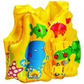 İntex Balık Desenli Baskılı Yelek 41x30 cm Bebek Havuz Giysisi Çocuk Havuz Giysisi - 1