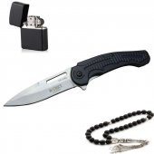 Crkt Marka Çakı Metal Çakmak ve Tesbih ile - 1