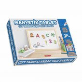 Manyetik Çift Taraflı Tablet Ahşap Yazı Tahtası - 1