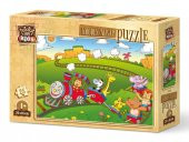Art Kids Hayvanlar Treni 25 Parça Ahşap Puzzle - 1
