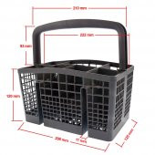 Bulaşık Makinesi Çatal Kaşık Sepeti, Franke & Dominox ile uyumlu thumbnail 3