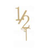 AHŞAP ÇUBUKLU PASTA SÜSÜ YARIM YAŞ - 2