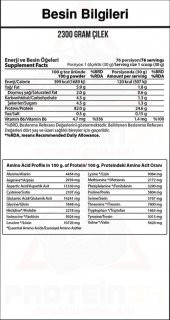 Hardline Whey 3 Matrix Protein Tozu 2300 Gr 76 Porsiyon Çilekli - 2