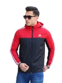 Adidas Erkek The Run Kapüşonlu Yağmurluk A-02074 - 8