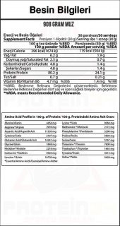 Hardline Whey Protein Tozu 3 Matrix 908 Gr 30 Porsiyon Muz Aroma - 2