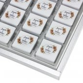 48 Adet Zambak Çiçekli Söz Nişan Çikolatası İsme Özel Madlen thumbnail 5