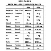 Nutripower Mass Gainer Kilo Almaya Yardımcı Karbonhidrat Tozu 2500g Çilek 25 Servis thumbnail 2