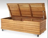 Wood Garden (160x45x45) Buğlem Tik Ahşap Bahçe Dolabı Sandığı Sediri - 1