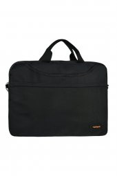 15.4 İnç Lüks Güçlendirilmiş Laptop Dizüstü Bilgisayar Çantası Siyah - 1