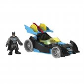 Imaginext Bat-Tech Yarışcı Batmobil imaginext Özel Araçlar Racing Batmobil Işıklı Batman Figür ve Arabası thumbnail 3