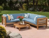 Buggy Wood (160x160 Köşe) Bahçe,Balkon,Teras,Ev ve Dış Mekan Köşe Koltuk - 1