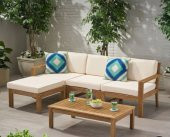 Buggy Wood (180x120 Köşe) Bahçe,Balkon,Teras,Ev ve Dış Mekan Köşe Koltuk - 1